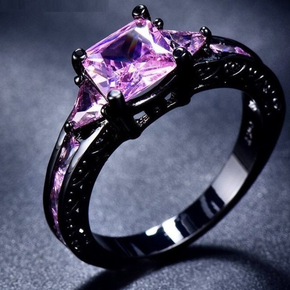 Lavender Black ION  Ring